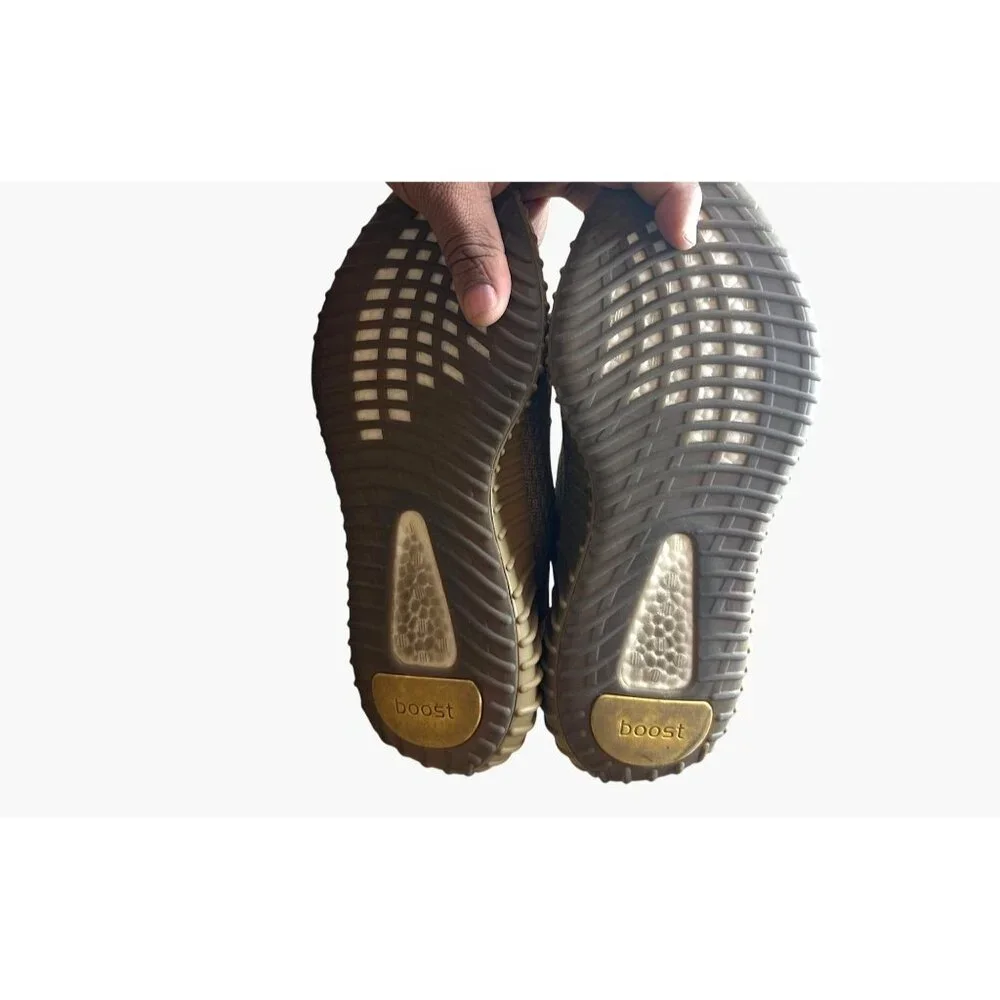 Adidas Yeezy Boost 350 V2 Earth Men's Knit Sport Shoe Sneakers Brown Tans - Picture 12 of 15